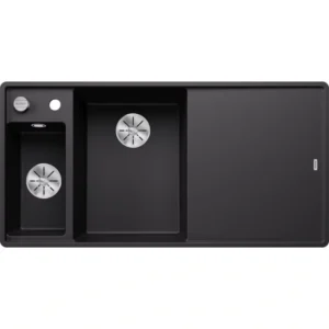 BLANCO AXIA III 6 S-F crna sa p.č + pribor, leva