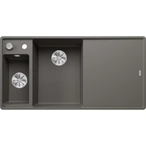 BLANCO AXIA III 6 S-F vulkan siva sa p.č + pribor, desna