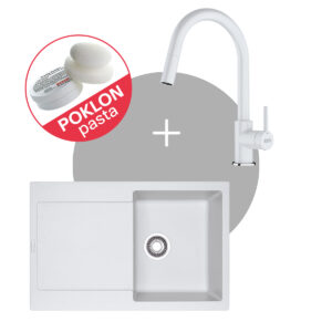 Franke SET 9: sudopera Maris MRG 611 + slavina LINA J DOCCIA