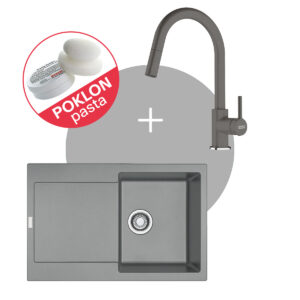 Franke SET 9: sudopera Maris MRG 611 + slavina LINA J DOCCIA