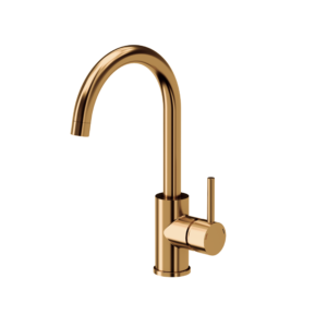 Quadron NAOMI Kuhinjska slavina, Čelična, boja gold nano PVD, 3323502_PVDBSG1 – inox